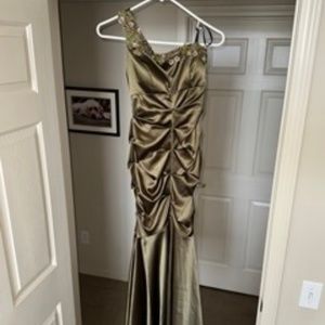 Olive Green Mermaid gown